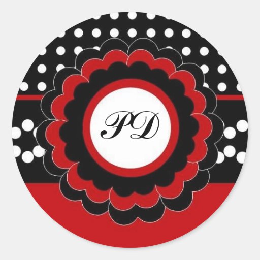 Pegatinas de la invitación del bebé:: Polk un punt