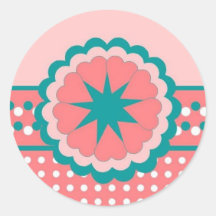 Pegatinas de la invitación del bebé:: Polk un punt