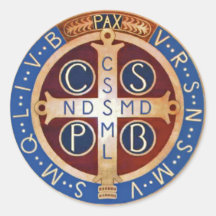 Pegatinas de la medalla del exorcismo del St. Bene