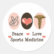 Pegatinas de la medicina de deportes del amor de l