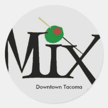 Pegatinas de la mezcla - dwntwn blanco