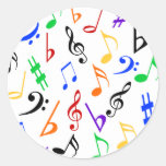 Pegatinas de la música de las notas musicales - mu