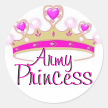 Pegatinas de la princesa del ejército