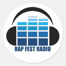 Pegatinas de la radio del Fest del rap