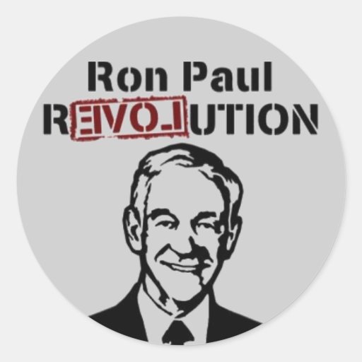Pegatinas de la revolución de Ron Paul