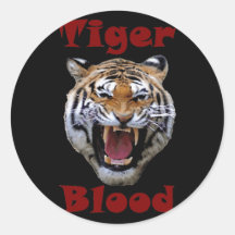 Pegatinas de la sangre del tigre