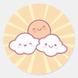 Pegatinas de la sol de Kawaii