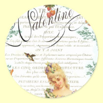 Pegatinas de la tarjeta del día de San Valentín de pegatinas