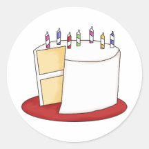 pegatinas de la torta de cumpleaños