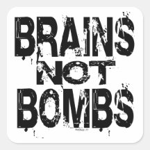 Pegatinas de las bombas de los cerebros no