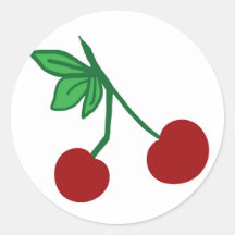 Pegatinas de las cerezas