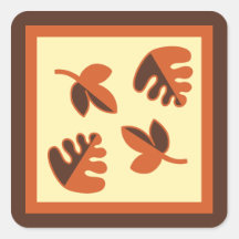 Pegatinas de las hojas de otoño
