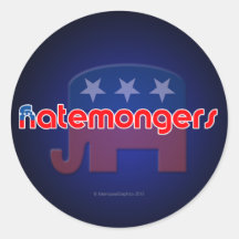 Pegatinas de los Hatemongers Anti-GOP