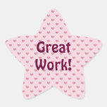 Pegatinas de motivación del gran trabajo