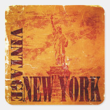 Pegatinas de Nueva York del vintage