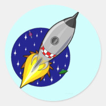 Pegatinas de Rocket de espacio