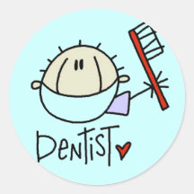 Pegatinas de sexo masculino del dentista