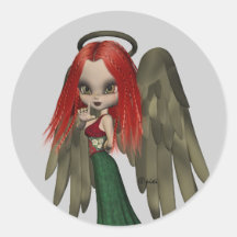 Pegatinas del ángel del gótico del navidad