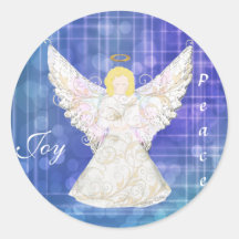 Pegatinas del ángel del navidad