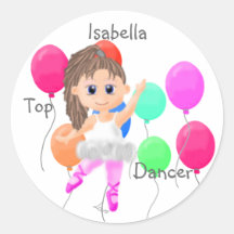 Pegatinas del bailarín de ballet