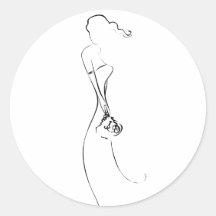 Pegatinas del boda de Clipart de la silueta de la 