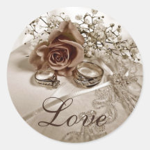Pegatinas del boda del amor