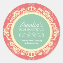 Pegatinas del boutique de los niños