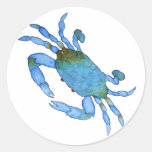 Pegatinas del cangrejo azul