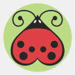 Pegatinas del círculo de la mariquita de la mariqu