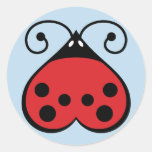 Pegatinas del círculo de la mariquita de la mariqu