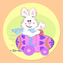 Pegatinas del conejito de pascua pegatinas