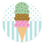 Pegatinas del cono de helado pegatinas