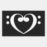 Pegatinas del corazón de la música