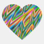 Pegatinas del corazón del arco iris