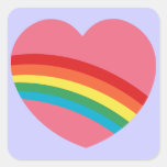 pegatinas del corazón del arco iris 80s