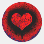 PEGATINAS DEL CORAZÓN DEL GRUNGE