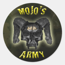 Pegatinas del cráneo de Camo del ejército de Mojo