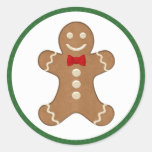 Pegatinas del día de fiesta de la galleta del homb