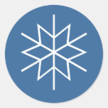 Pegatinas del día de fiesta del copo de nieve