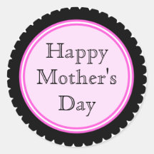Pegatinas del día de madre de las rosas fuertes de