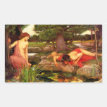 Pegatinas del eco y del narciso del Waterhouse