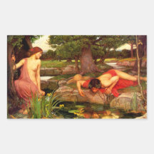 Pegatinas del eco y del narciso del Waterhouse