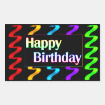 Pegatinas del feliz cumpleaños