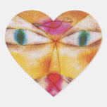 Pegatinas del gato:  "Gato y pájaro" por Paul Klee