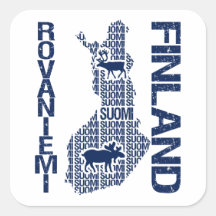 Pegatinas del MAPA de FINLANDIA - Rovaniemi