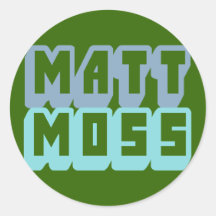 ¡Pegatinas del musgo de Matt!