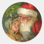 Pegatinas del navidad de Santa del alemán