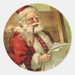 Pegatinas del navidad de Santa del Victorian