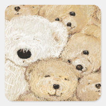 Pegatinas del oso de peluche de Carroll