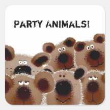Pegatinas del oso de peluche de Carroll